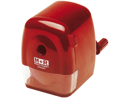 Sacapuntas de sobremesa M+R manual rojo